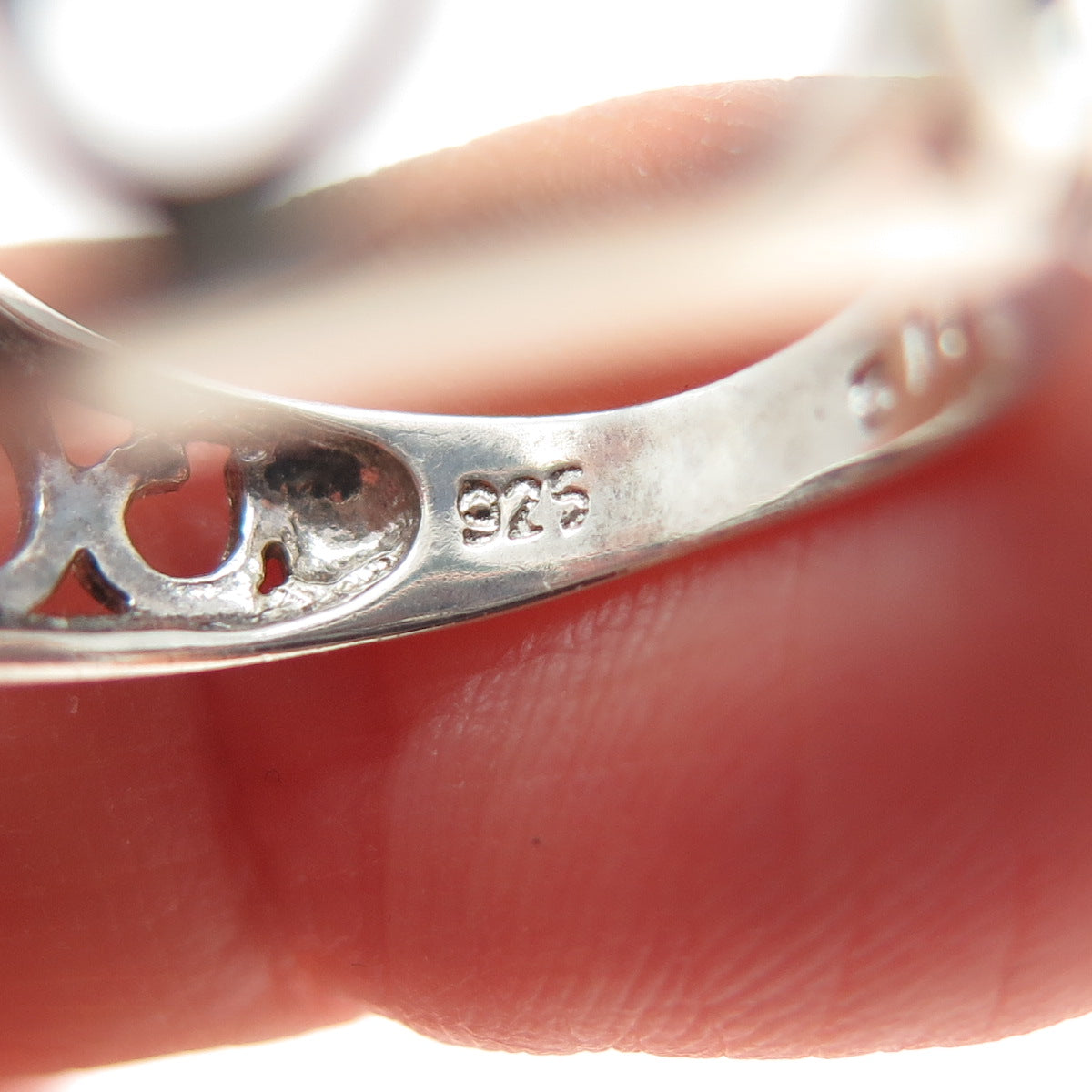 NEVADA 925 Sterling Silver Vintage Modernist Spiral Ring Size 5.5