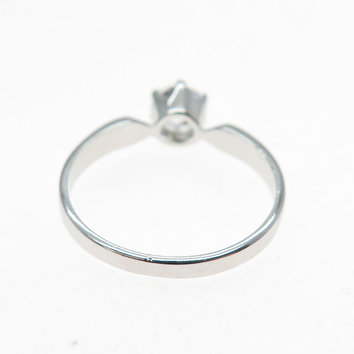 925 Sterling Silver Round-Cut C Z Engagement Ring Size 9.5