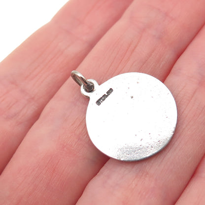 925 Sterling Silver Vintage Yellowstone National Park Mini Charm Pendant