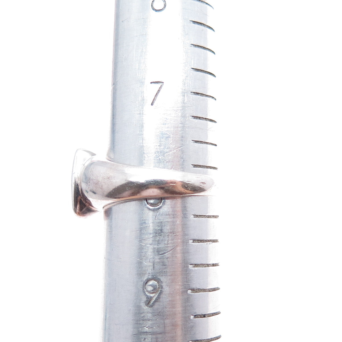 MICHELLE ALBALA 925 Sterling Silver Vintage Real Opal Inlay Ring Size 8