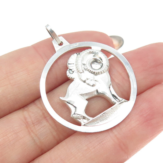 KREMENTZ 925 Sterling Silver Vintage Aries Zodiac Sign Pendant