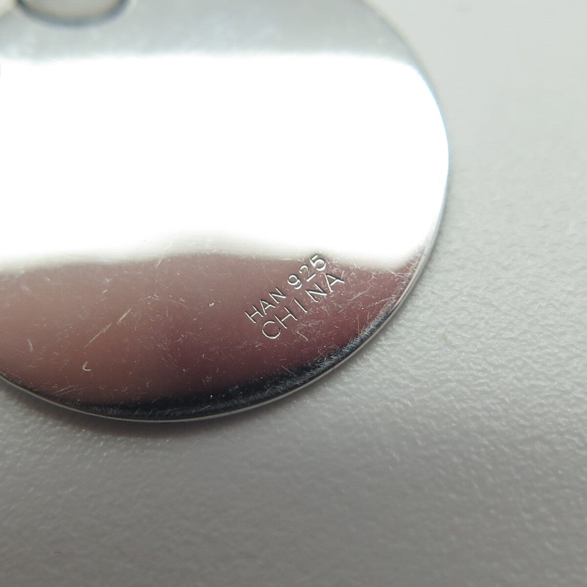 HAN 925 Sterling Silver Engraved "Live The Life You Love" Round Tag Pendant