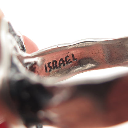 Didae 925 Sterling Silver Vintage Israel Starfish Oxidized Ring Size 7