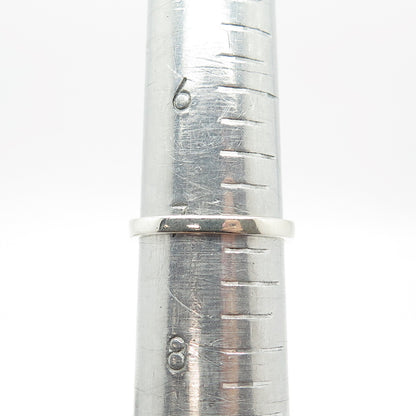 925 Sterling Silver AT C Z Round Ring Size 7