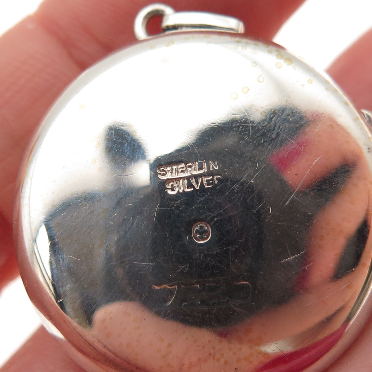 Joseph Smith & Sons 925 Sterling Silver Vintage Birmingham Floral Locket Pendant