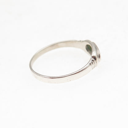 925 Sterling Silver Vintage Real Turquoise Ring Size 6.5
