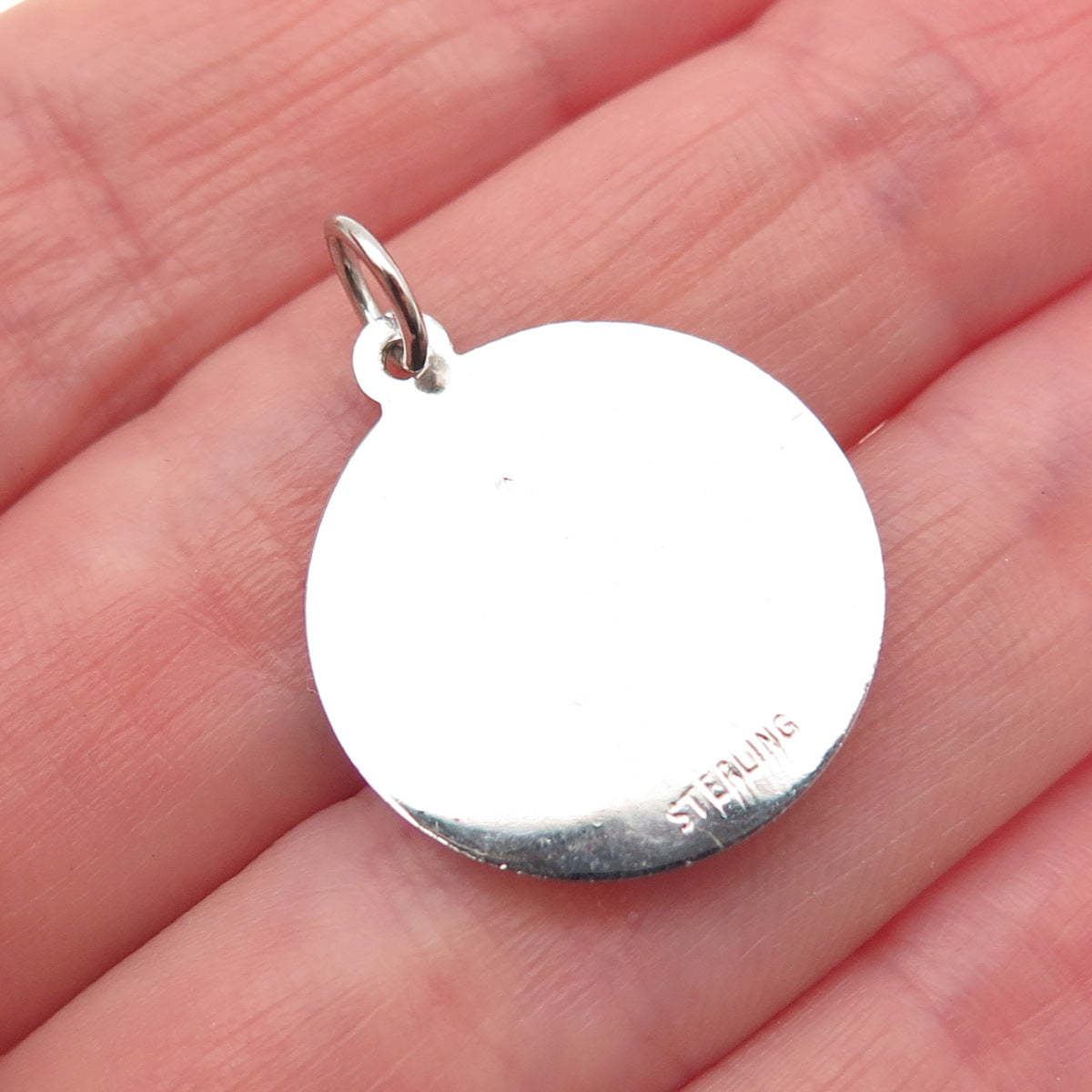 925 Sterling Silver Vintage Comedy & Tragedy Masks Charm Pendant