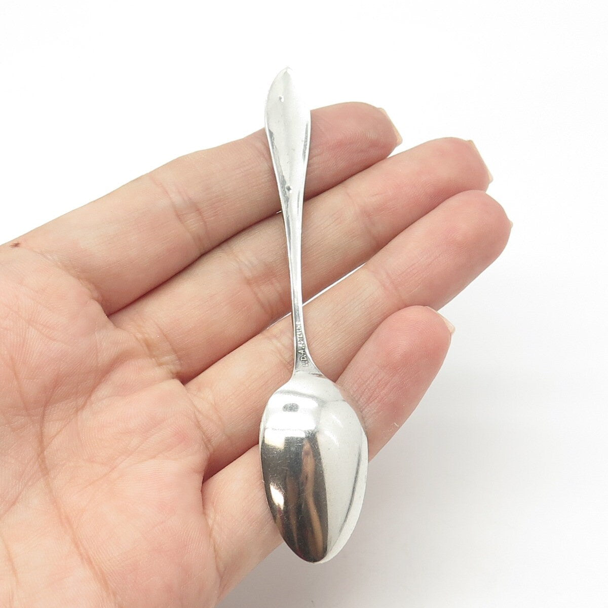 925 Sterling Silver Antique Lous David Andersen Delaware States & Cities Spoon