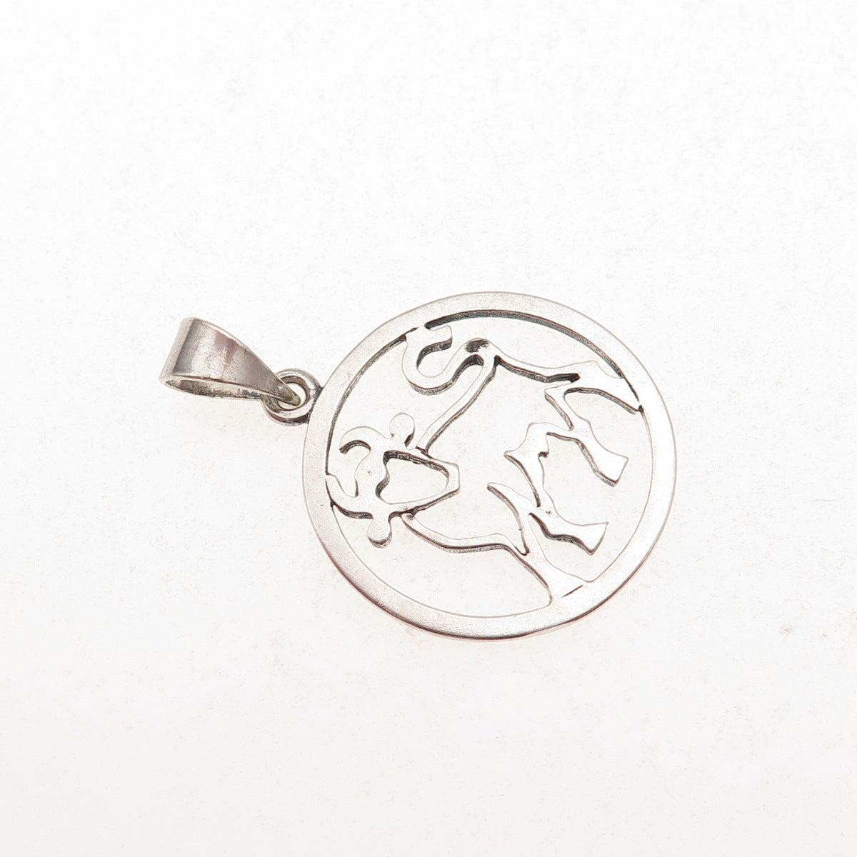 925S Sterling Silver Vintage Denmark Taurus Zodiac Sign Charm Pendant