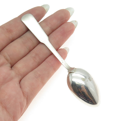 800 Silver Antique France Enamel Praha / Prague Coffee Spoon