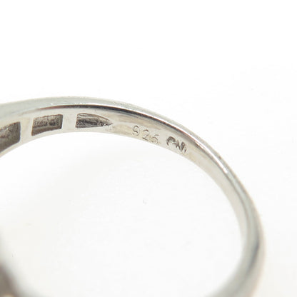 925 Sterling Silver Multi-C Z Ring Size 7.5