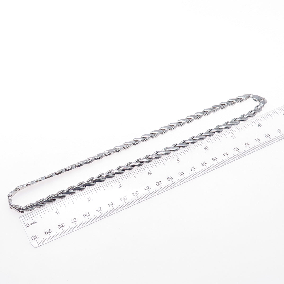 KREMENTZ 925 Sterling Silver Vintage Italy Modernist Arrow Chain Necklace 18"