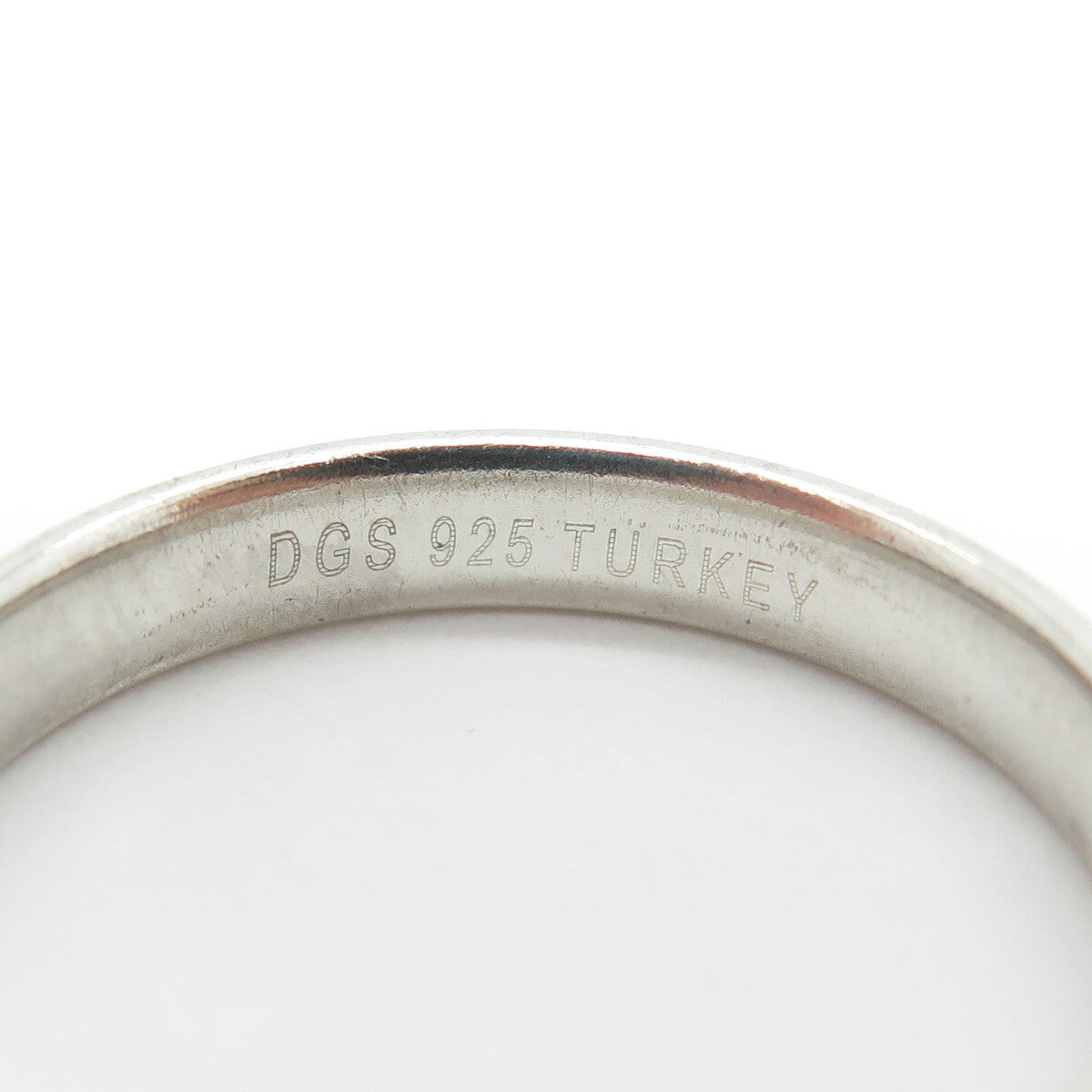 925 Sterling Silver Vintage Classic Wedding Band Ring Size 11.25