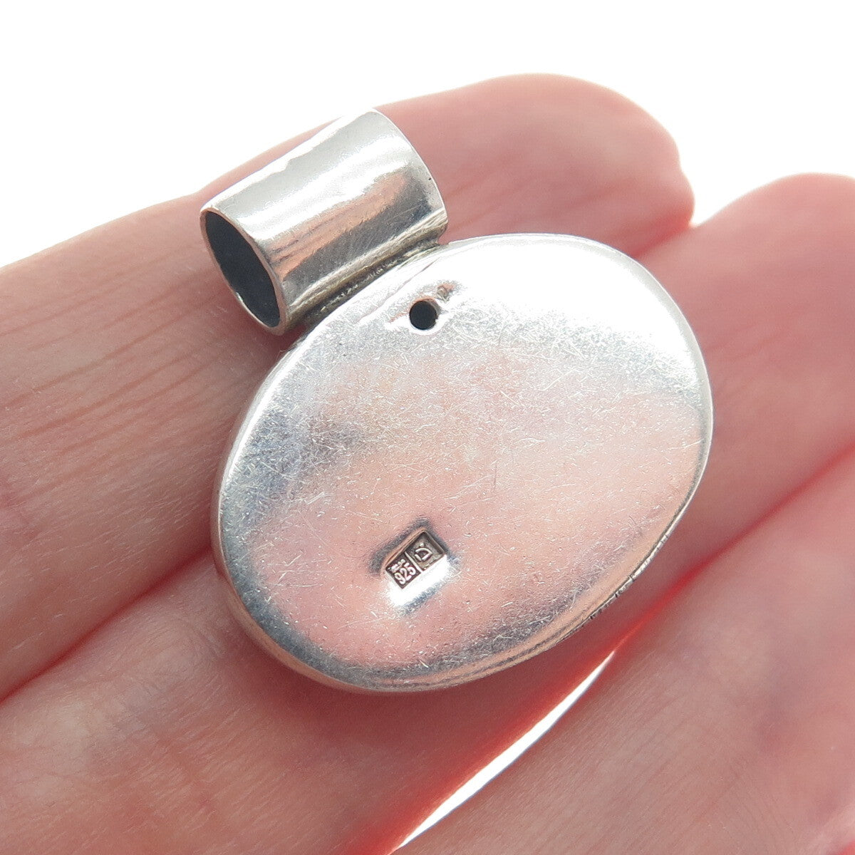 925 Sterling Silver Vintage Egypt Arabic Characters Slide Pendant