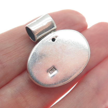 925 Sterling Silver Vintage Egypt Arabic Characters Slide Pendant