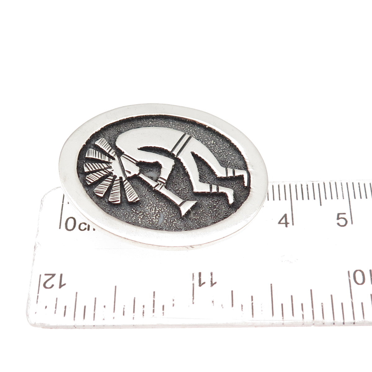 Ben Boyd Navajo Old Pawn Sterling Silver Vintage Kokopelli Pin Brooch / Pendant
