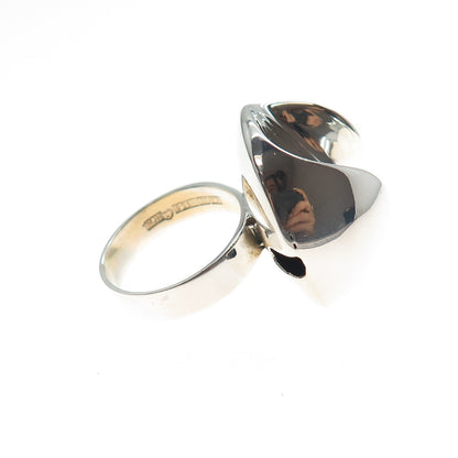 Matti J. Hyvarinen 925H Sterling Vintage 1972 Finland Modernist Ring Size 6.25