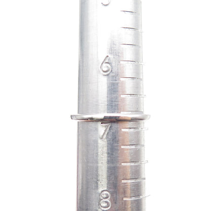 925 Sterling Silver Real Round-Cut Citrine Heart Ring Size 6.75