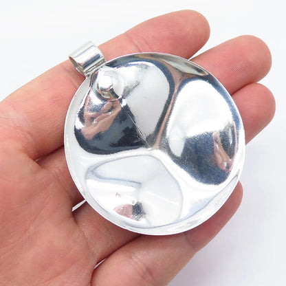 925 Sterling Silver Vintage Modernist Slide Pendant