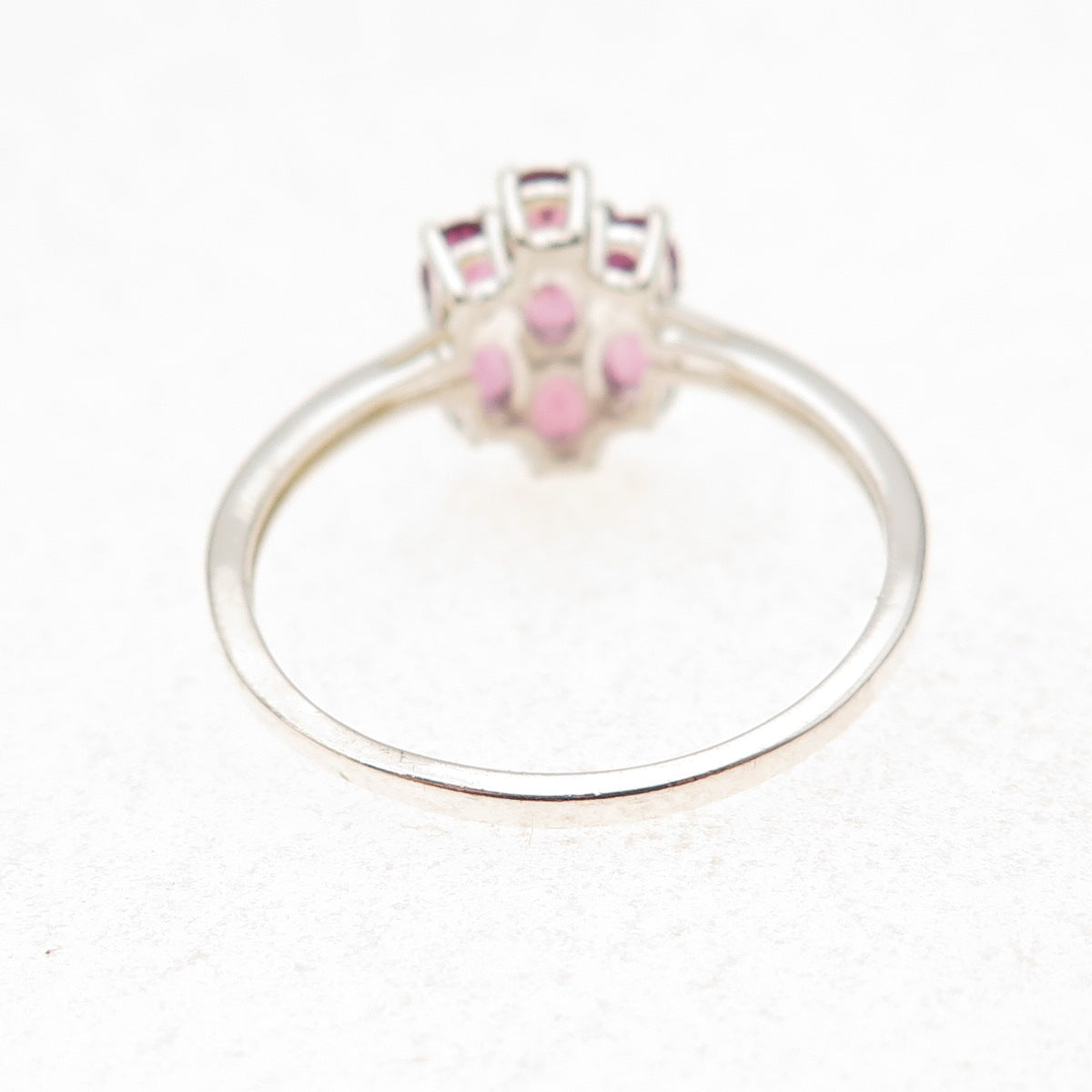 Chuck Clemency 925 Sterling Silver Real Rhodolite Ring Size 10.25