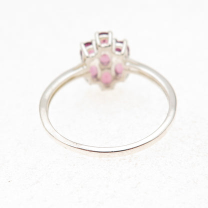 Chuck Clemency 925 Sterling Silver Real Rhodolite Ring Size 10.25