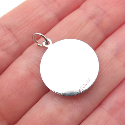 925 Sterling Silver Vintage Comedy & Tragedy Masks Charm Pendant