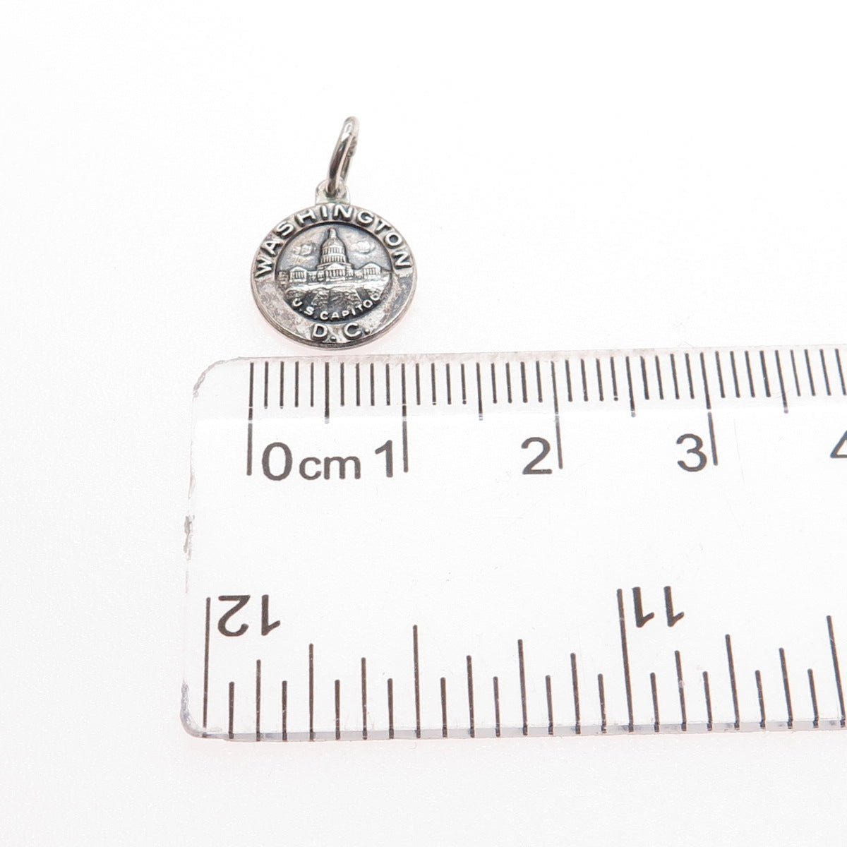 BATES & KLINKE 925 Sterling Silver Vintage US Capitol Washington DC Mini Pendant