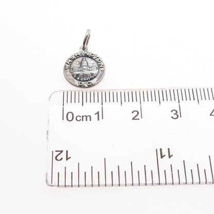 BATES & KLINKE 925 Sterling Silver Vintage US Capitol Washington DC Mini Pendant