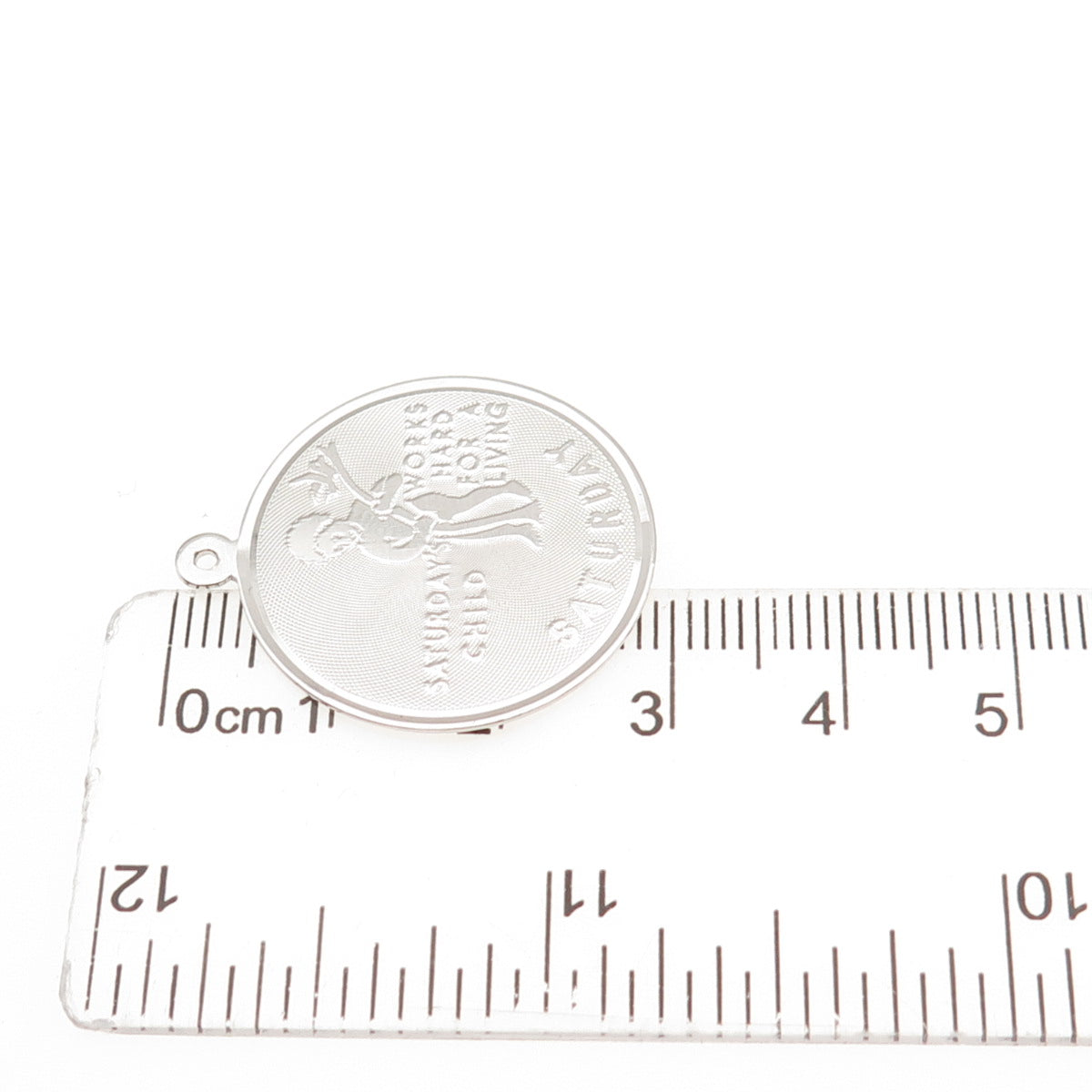 JAY POSON 925 Sterling Silver Vintage Saturday's Child Charm Pendant