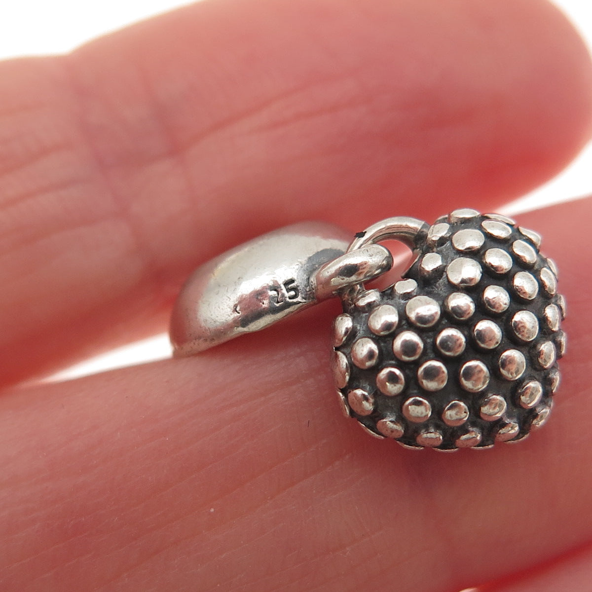 PANDORA Sterling Silver Enamel You & Me Piece of My Heart Mother Dangle Charm