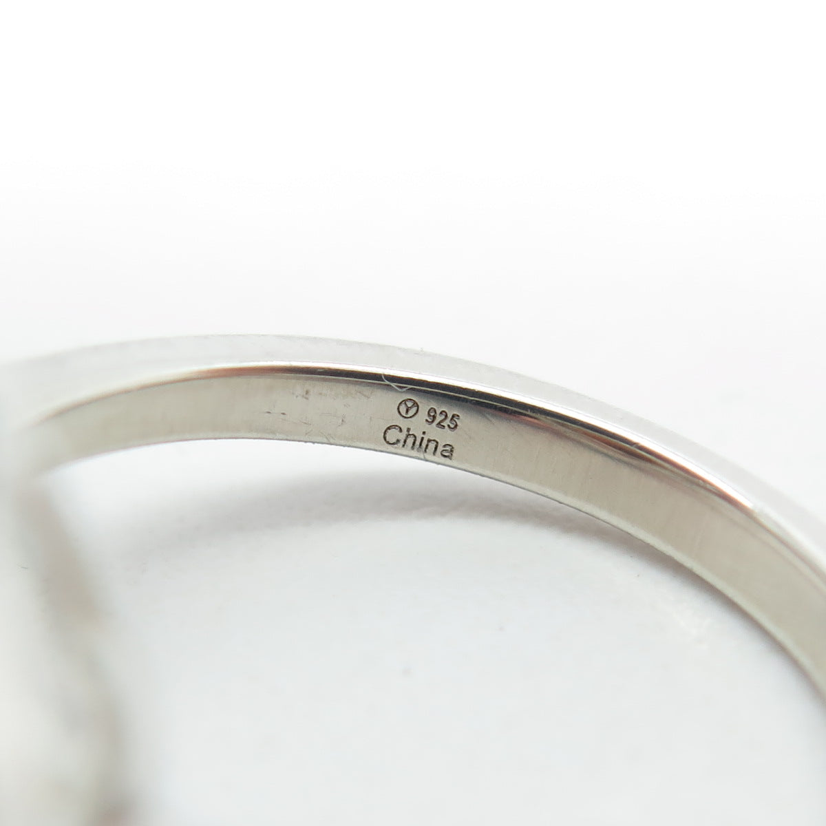 925 Sterling Silver Real Round-Cut Diamond & Citrine Engagement Ring Size 5