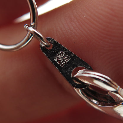 925 Sterling Silver Multi-Rolo Chain Necklace 18"