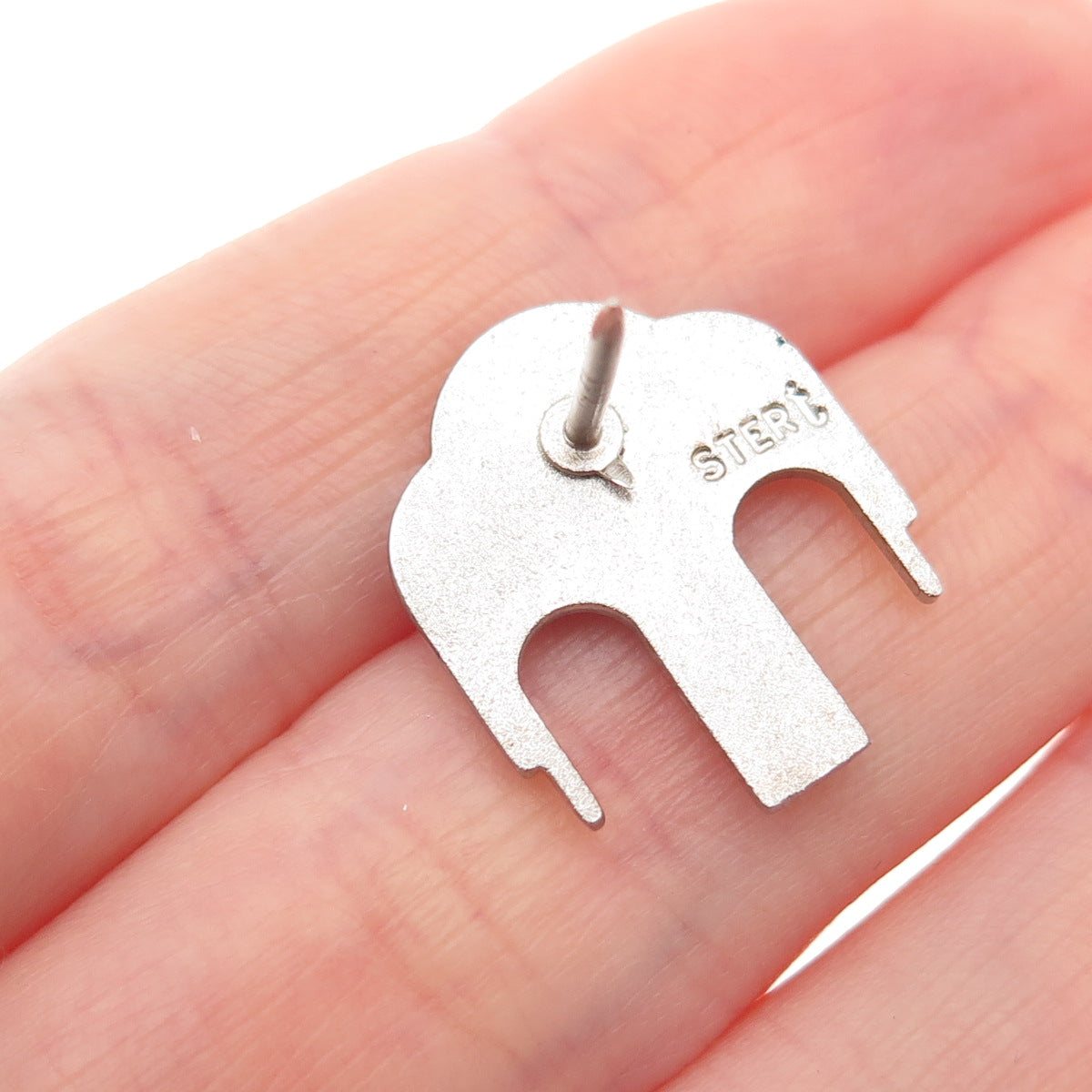 925 Sterling Silver Vintage Nu Skin Logo Fountain of Youth Tie Tack / Lapel Pin