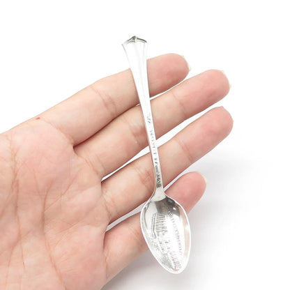 WALLACE SILVER Sterling Silver Antique Art Deco 1915 Mt Vernon Coffee Spoon
