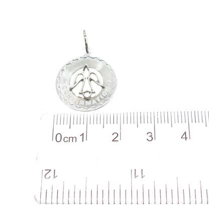 925 Sterling Silver Vintage Holy Spirit Confirmation Religious Charm Pendant