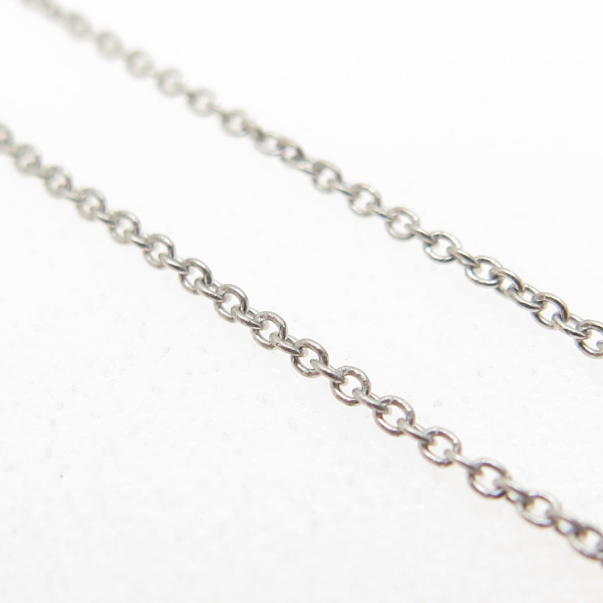 925 Sterling Silver Italy Cable Chain Necklace 18"