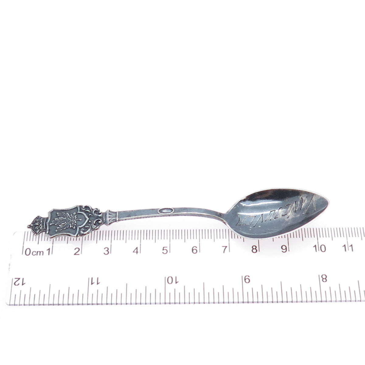 CARON BROS 925 Sterling Silver Antique Art Deco Vancouver Canada Coffee Spoon