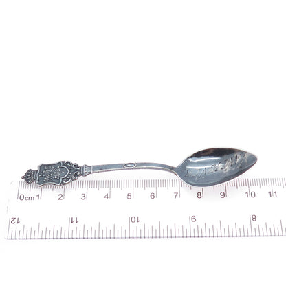 CARON BROS 925 Sterling Silver Antique Art Deco Vancouver Canada Coffee Spoon