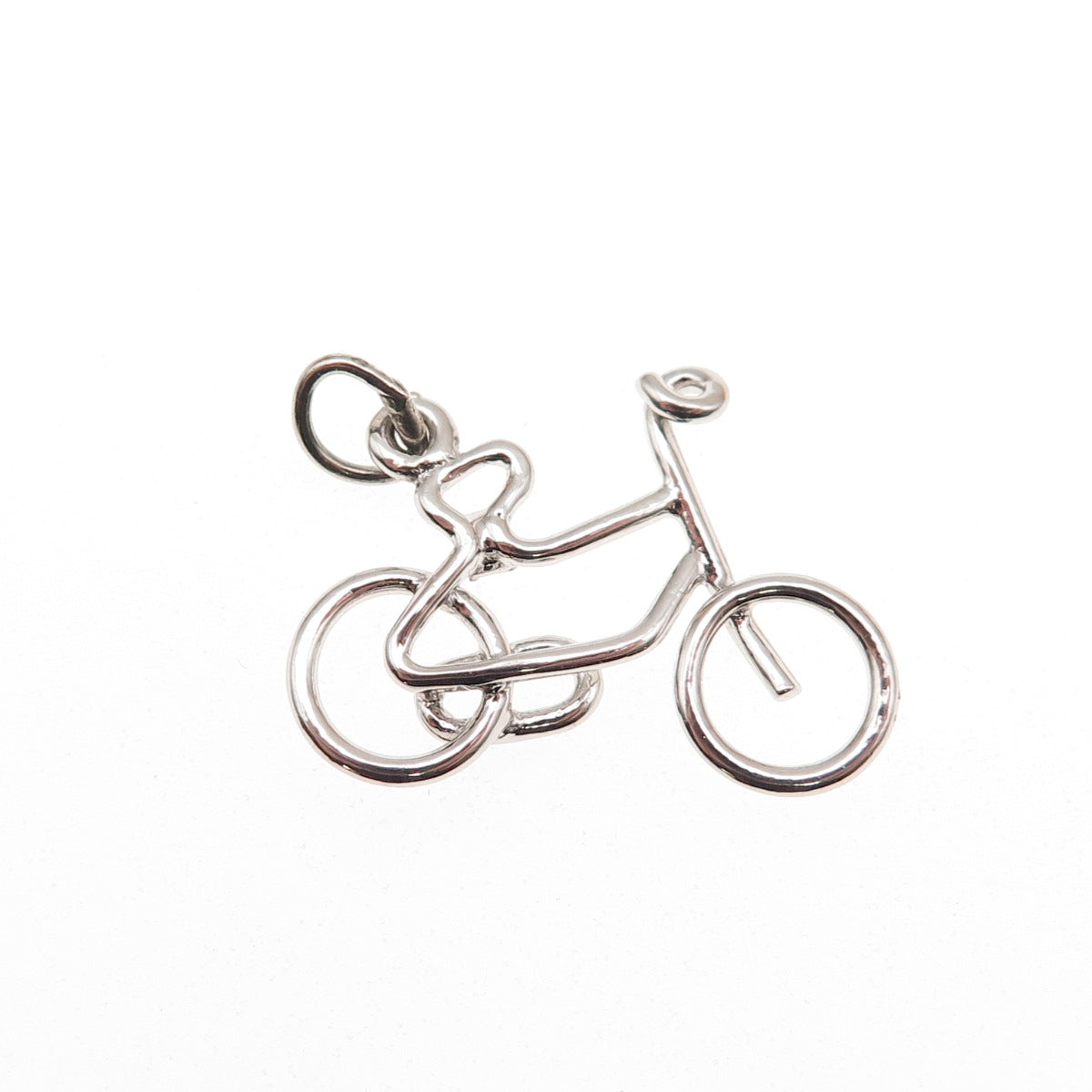 Town & Country 925 Sterling Silver Vintage Bicycle Mini Charm Pendant