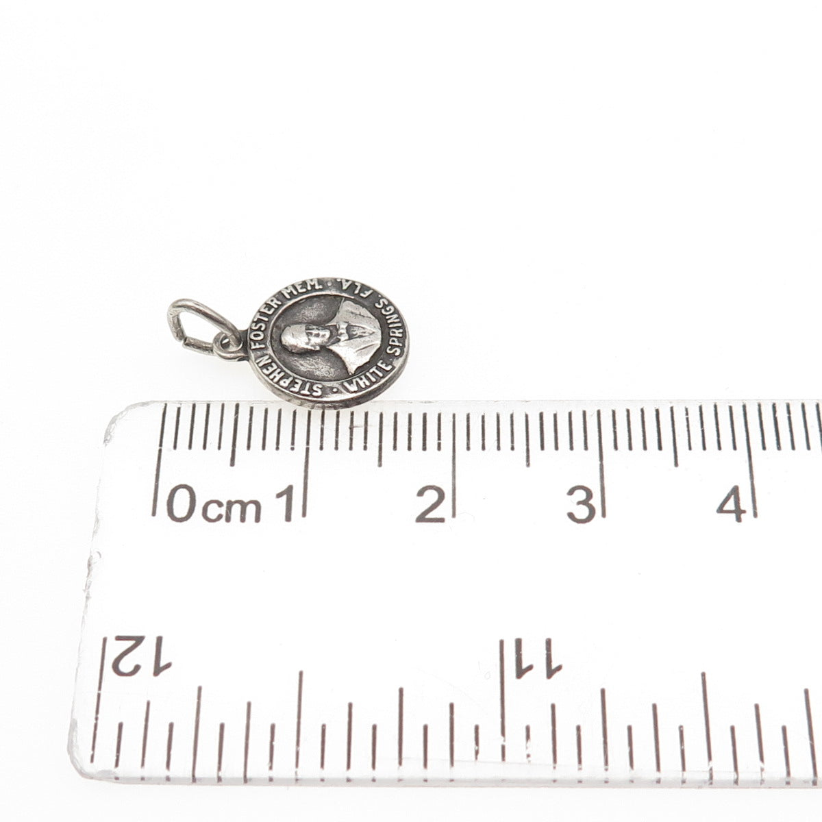 BATES & KLINKE Sterling Antique Art Deco Stephen Foster Memorial Mini Pendant