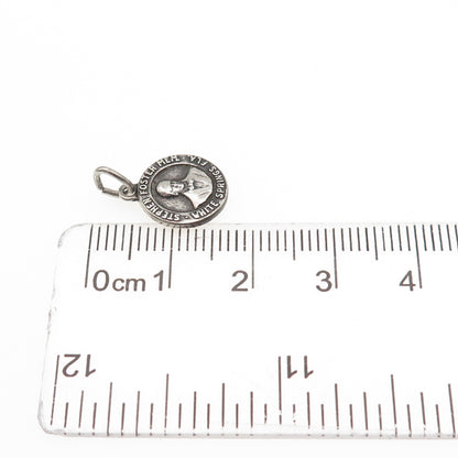 BATES & KLINKE Sterling Antique Art Deco Stephen Foster Memorial Mini Pendant