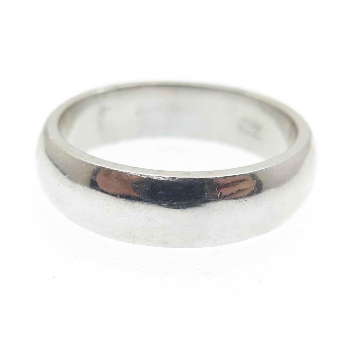 925 Sterling Silver Infinity Engraved Band Ring Size 8.75