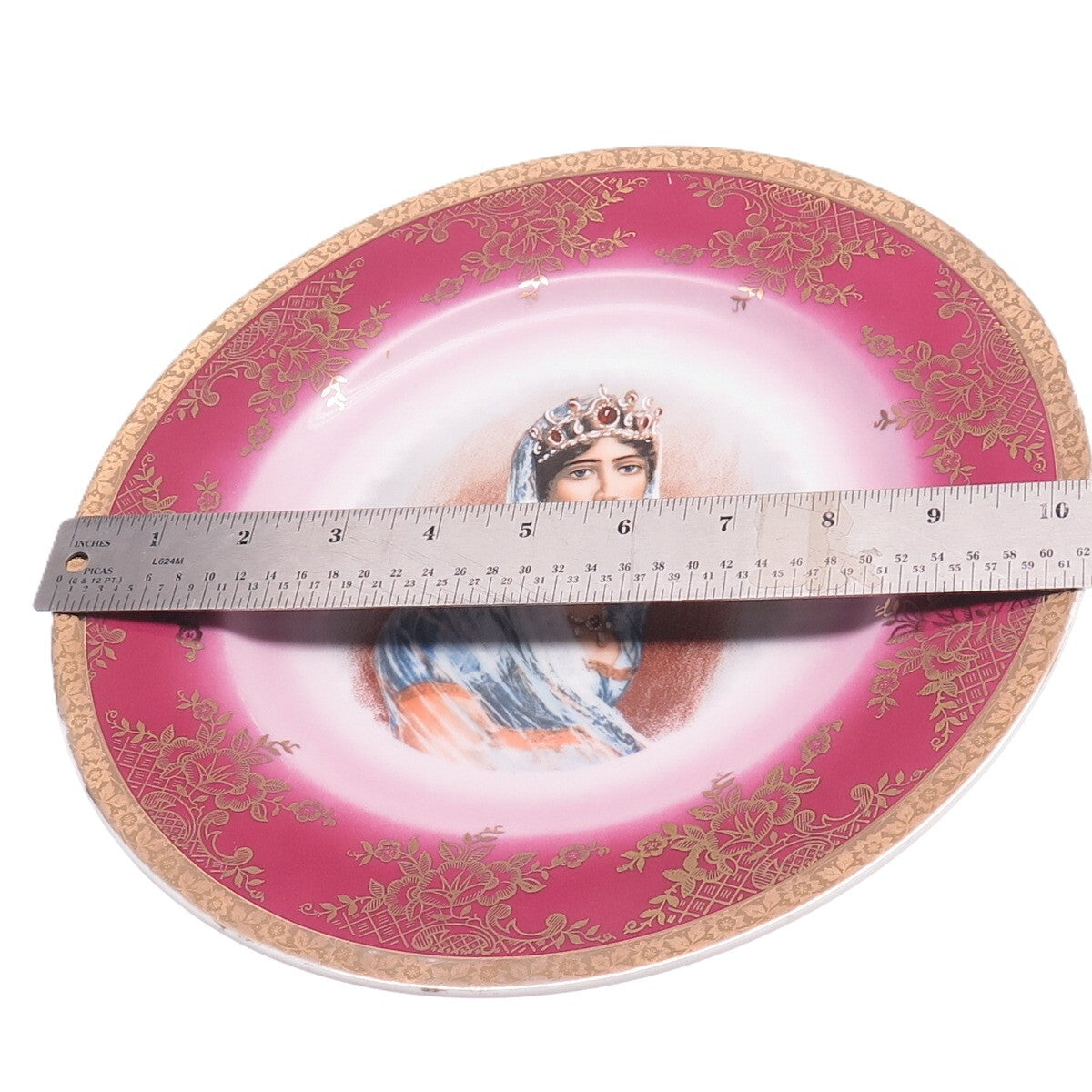 ROYAL BAYREUTH BAVARIA Antique Napoleon'S Wife Josephine Porcelain Cabinet Plate