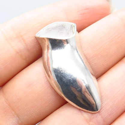 925 Sterling Silver Vintage Modernist Pin