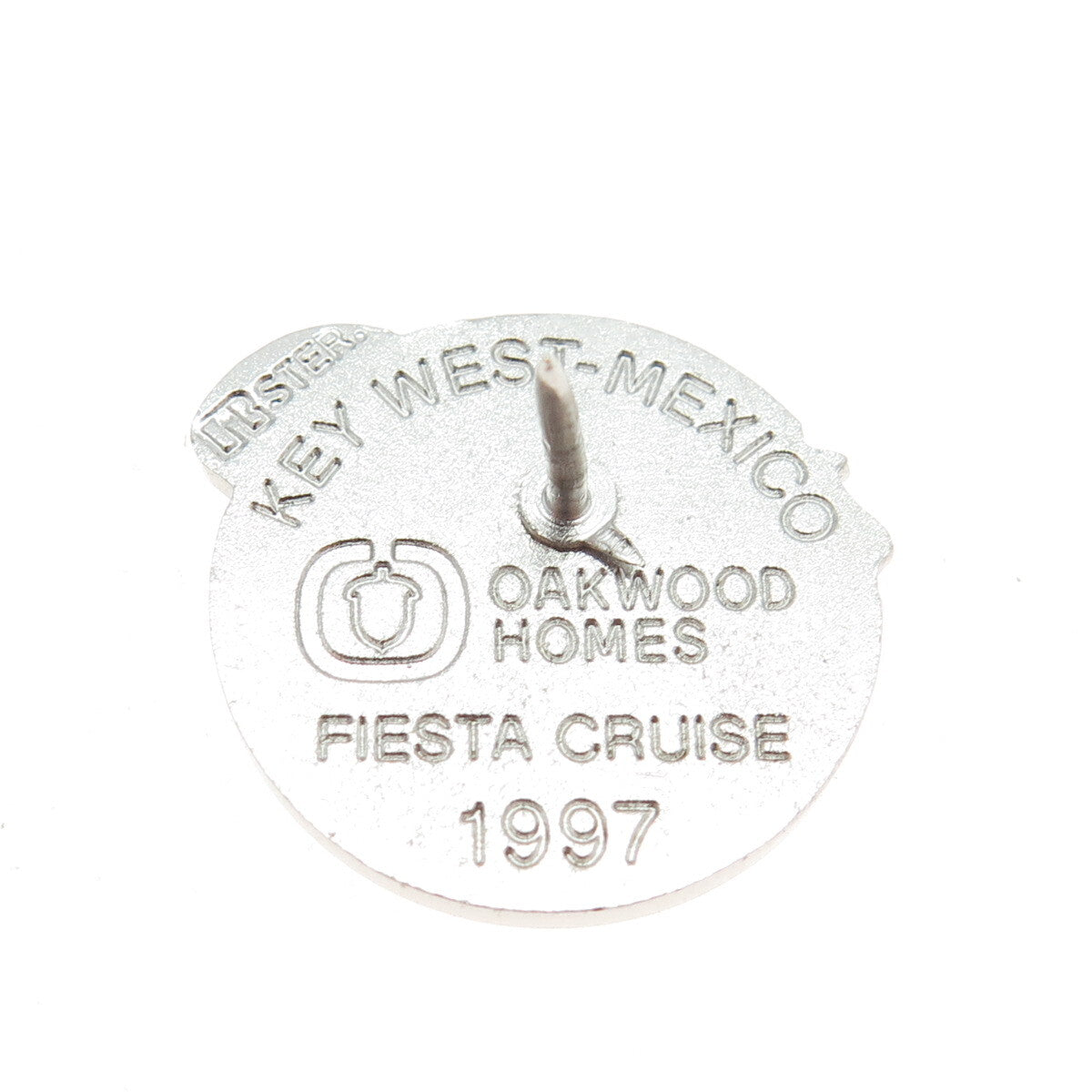 925 Sterling Silver Vintage 1997 Key West Mexico Oakwood Homes Fiesta Cruise Pin