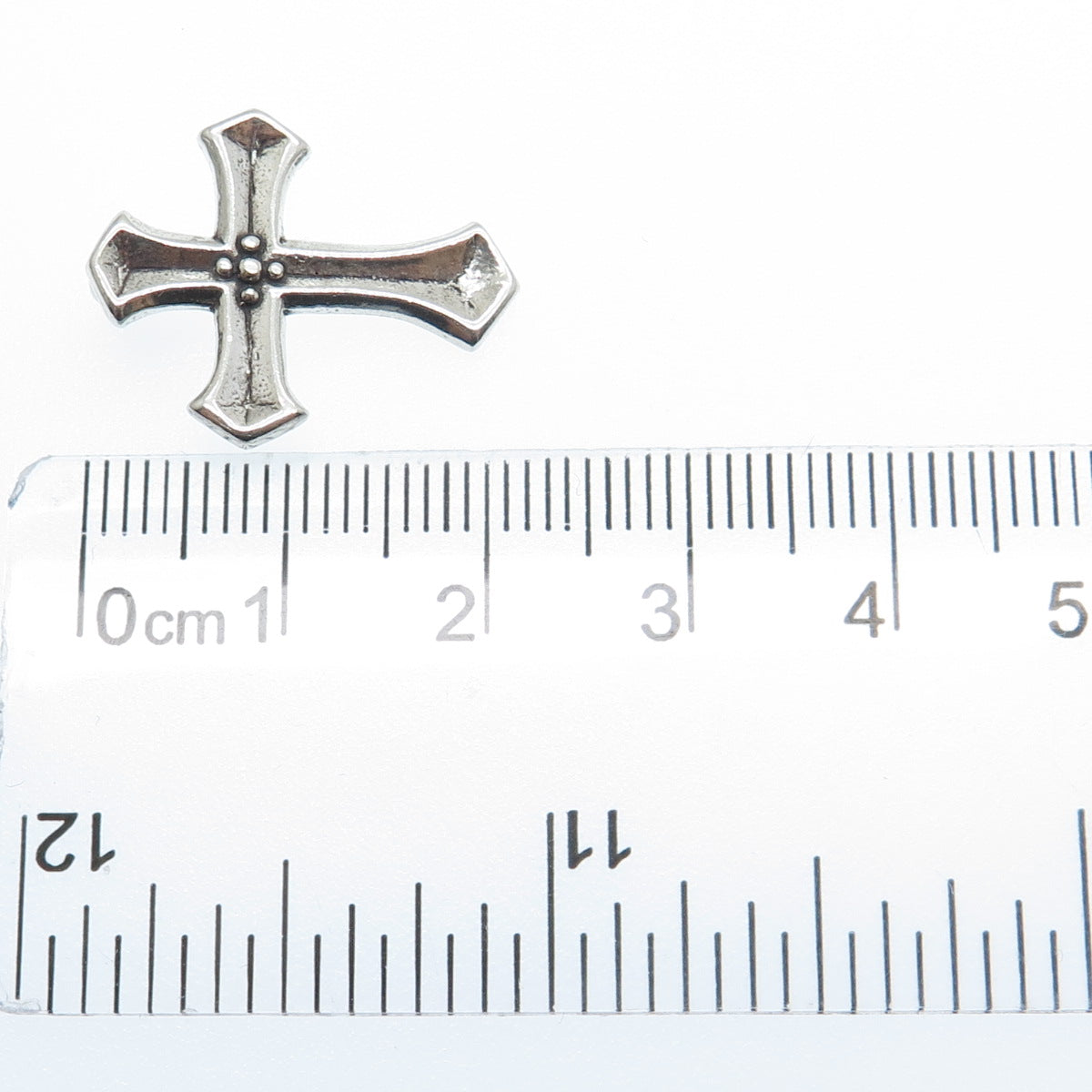 SUNWEST 925 Sterling Silver Vintage Cross Religious Oxidized Pendant