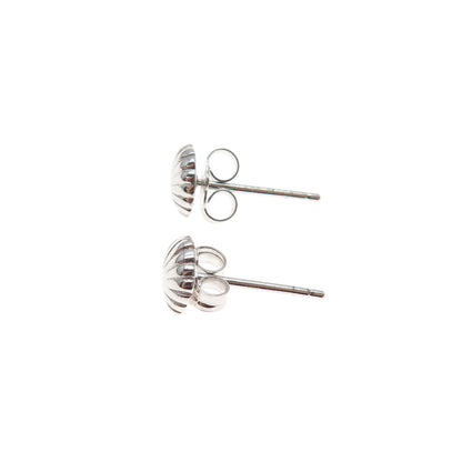 925 Sterling Silver Seashell Stud Earrings