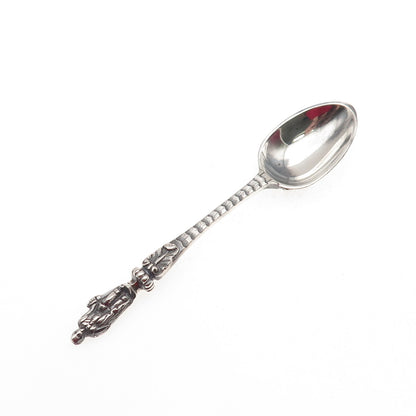 George Aldwinckle 925 Sterling Silver Antique 1862 London Apostle Coffee Spoon