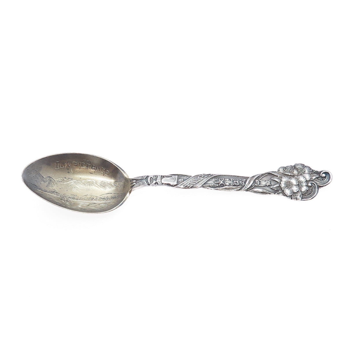 JOSEPH MAYER Sterling Vintage Olympic Range Seattle States & Cities Coffee Spoon
