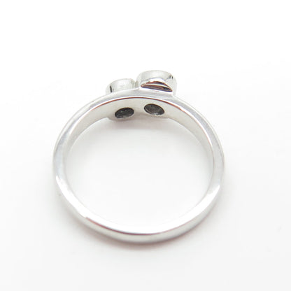 925 Sterling Silver Round-Cut C Z Ring Size 5